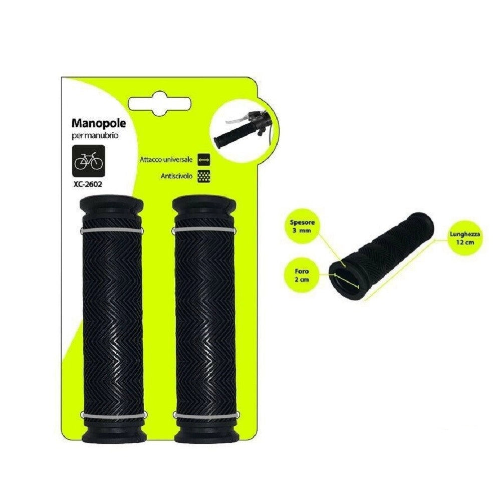 Trade Shop - Coppia Manopole Manubrio Sterzo Bici Bicicletta Universale Antiscivolo Xc-2602 -