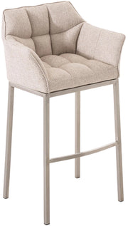 Barhocker Damaso E Stoff mit 4-FuЯ Gestell