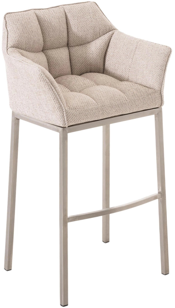 Barhocker Damaso E Stoff mit 4-FuЯ Gestell