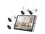 Kit Videosorveglianza WiFi NVR 4 Canali con Monitor 10" Full HD JORTAN V1808F25-F