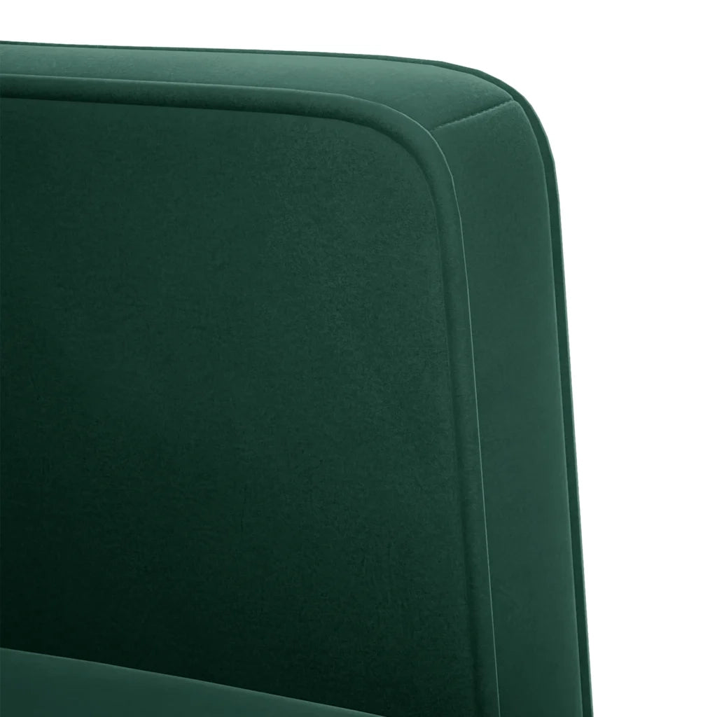 Divano | Divano da soggiorno | Sofa Divanetto Verde Scuro 111 cm in Velluto