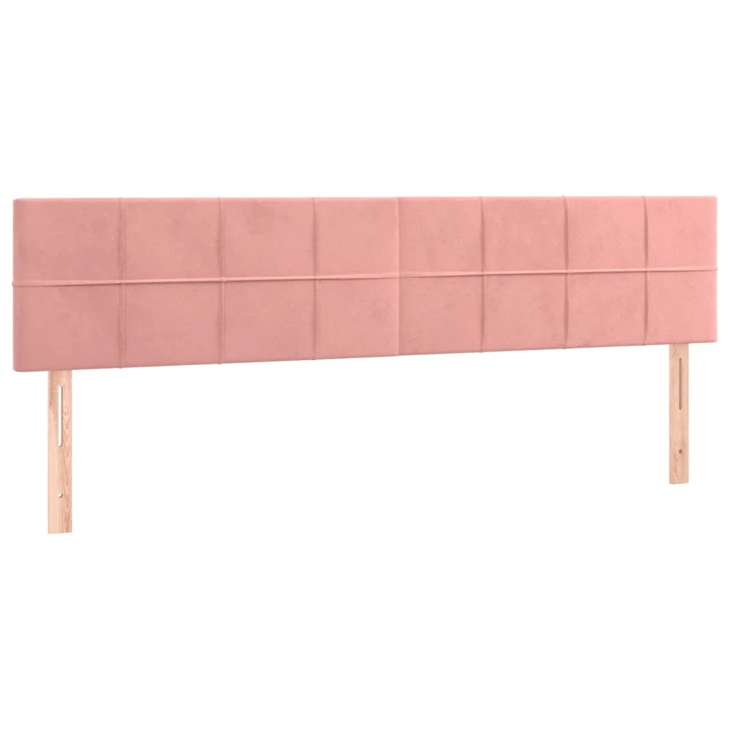 Giroletto a Molle con Materasso Rosa 120x190 cm in Velluto