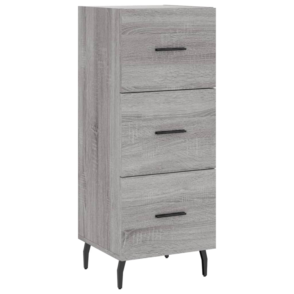 Buffet credenza cassettiera armadio mobile contenitore organizer cucina soggiorno Sonoma 34,5 x 34 x 90 cm legno ingegnerizzato grigio 02_0036304