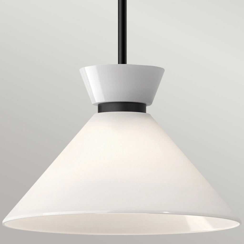 Lampada sospesa Halston Alora Mood nero/bianco E27