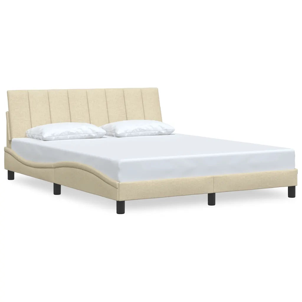 Giroletto senza Materasso Hanko Crema 160x200 cm in Tessuto
