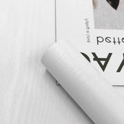 Decorative stickers per parete per cucina e mobili, effetto opaco, design di legno bianco - 40 cm x 500 cm