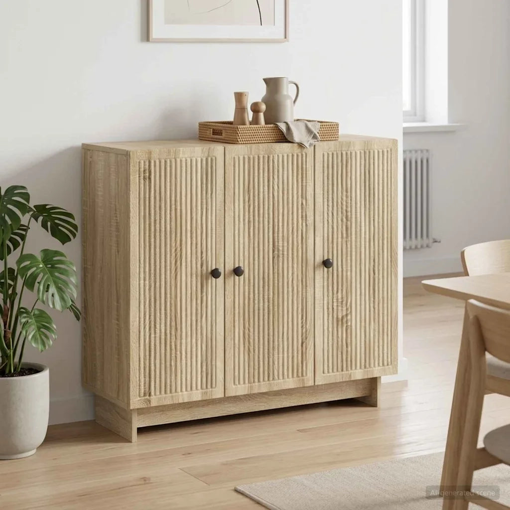 Credenza Rovere Sonoma 89 x 34,5 x 80 cm Legno ingegnerizzato 893957