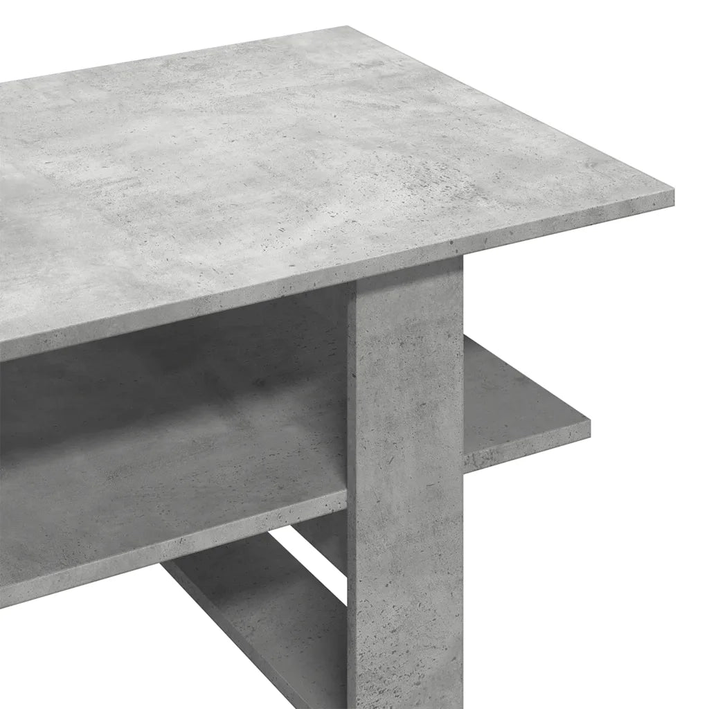 Tavolino salotto | Tavolino da caff¨¨ | Tavolino da Soggiorno Grigio Cemento 102x55x42 cm Legno Multistrato