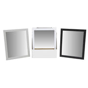 Trade Shop - Specchio Rettangolare Specchiera Con Cornice Decorata In Pvc 40 X 50 Cm 219108 -