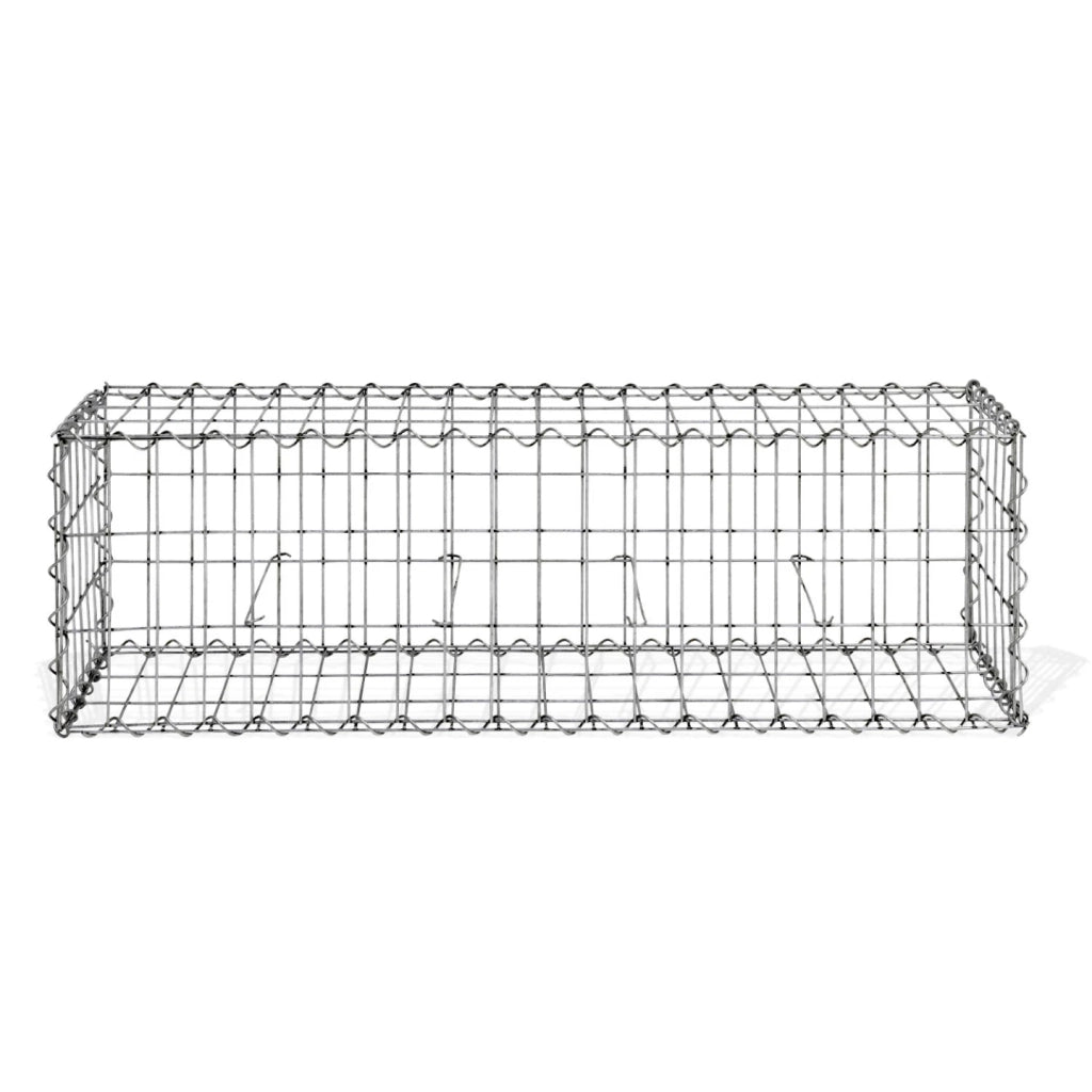 IDMarket - Set di 2 gabbioni in pietra 100 x 30 x 30 cm