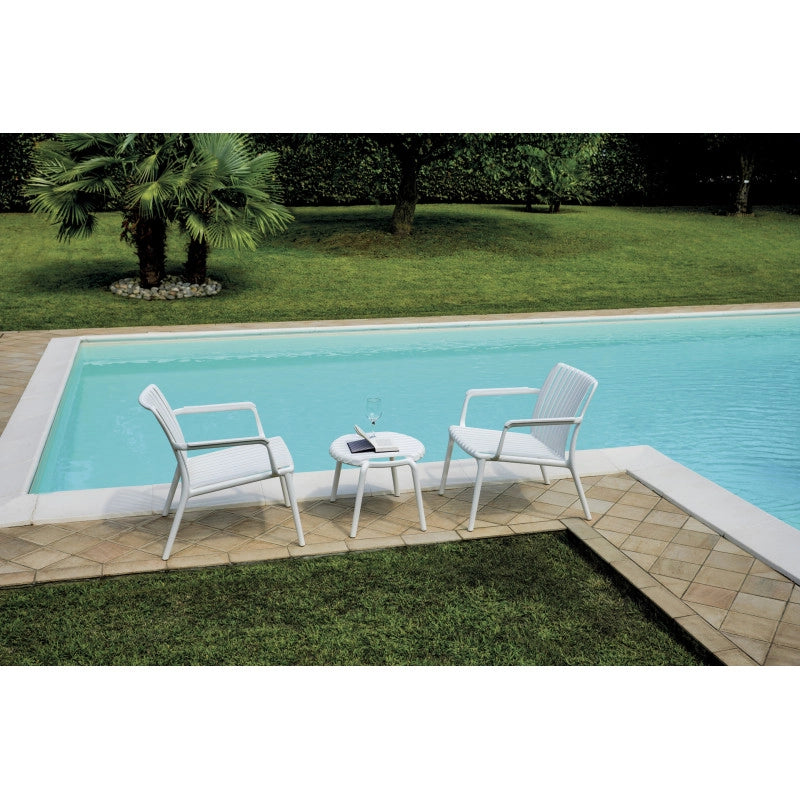 Poltrona Balcony Set Valencia Resina Bianco Moia