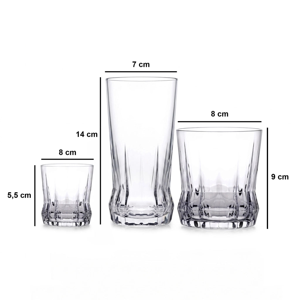 Paso, Bicchieri set da 6 110 ml, Trasparente