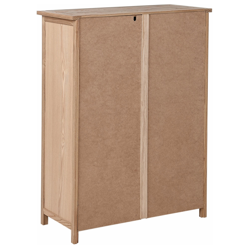 Credenza in legno con cassettiera 5 cassetti legno chiaro stile rustico