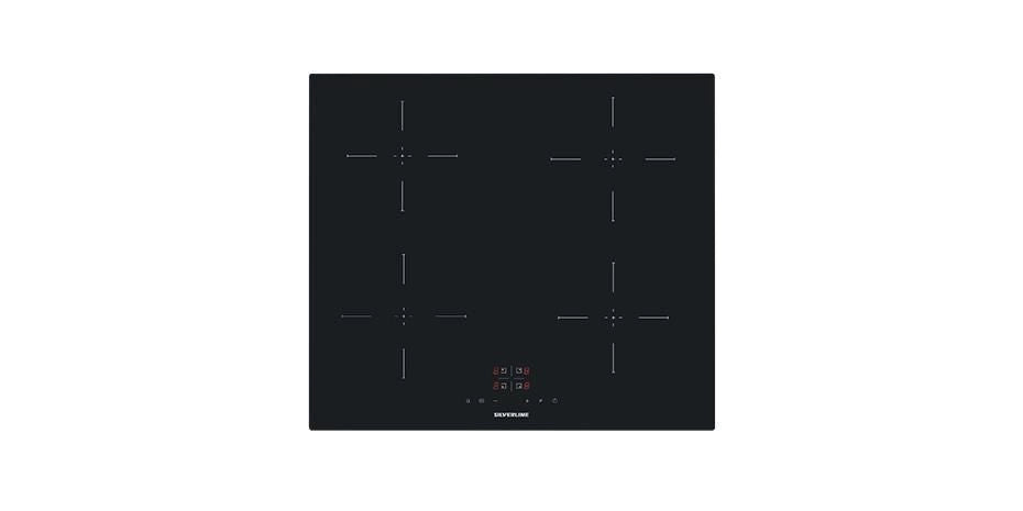 Silverline IH5445B01 piano cottura Nero Da incasso 59 cm Piano cottura a induzione 4 Fornello(i)