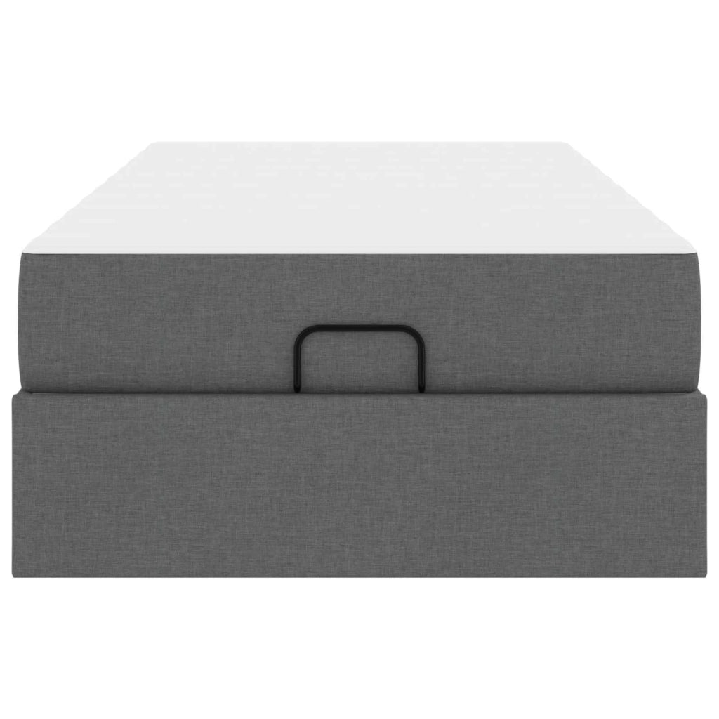 Struttura letto con materasso 2 pcs Grigio Sfumato Tessuto 3399460