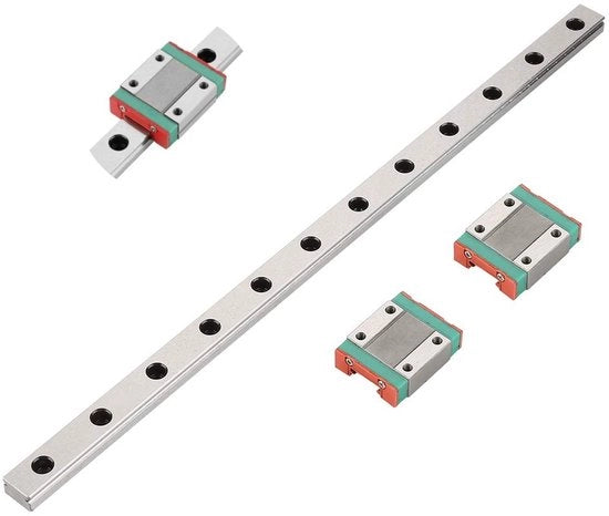 Rete Lineare 300 mm - Guida Miniatutrice MGN12 - Leggero - Alta Precisione - Disegno a 4 Contatti - Sistema di Lubrificazione