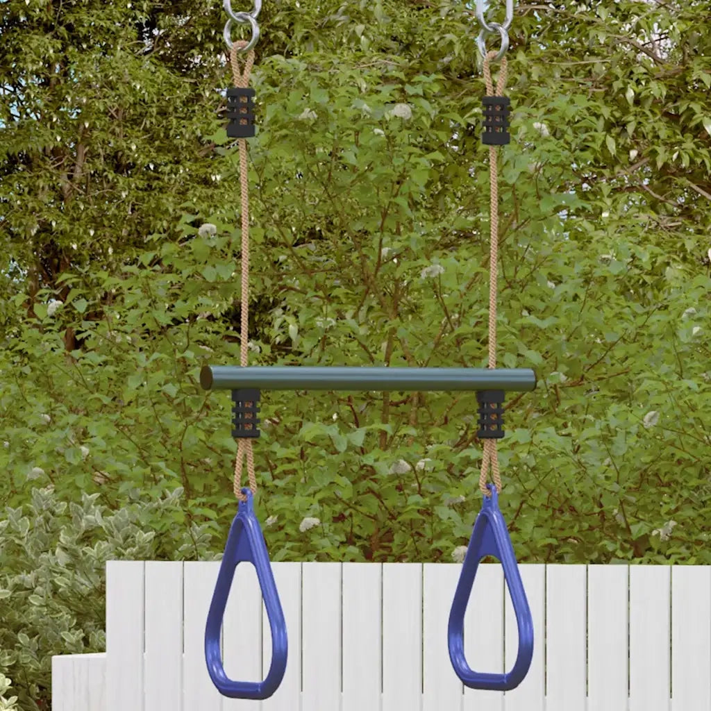 Barra Trapezio con Anelli per Bambini Blu e Verde in Acciaio CFW1503702