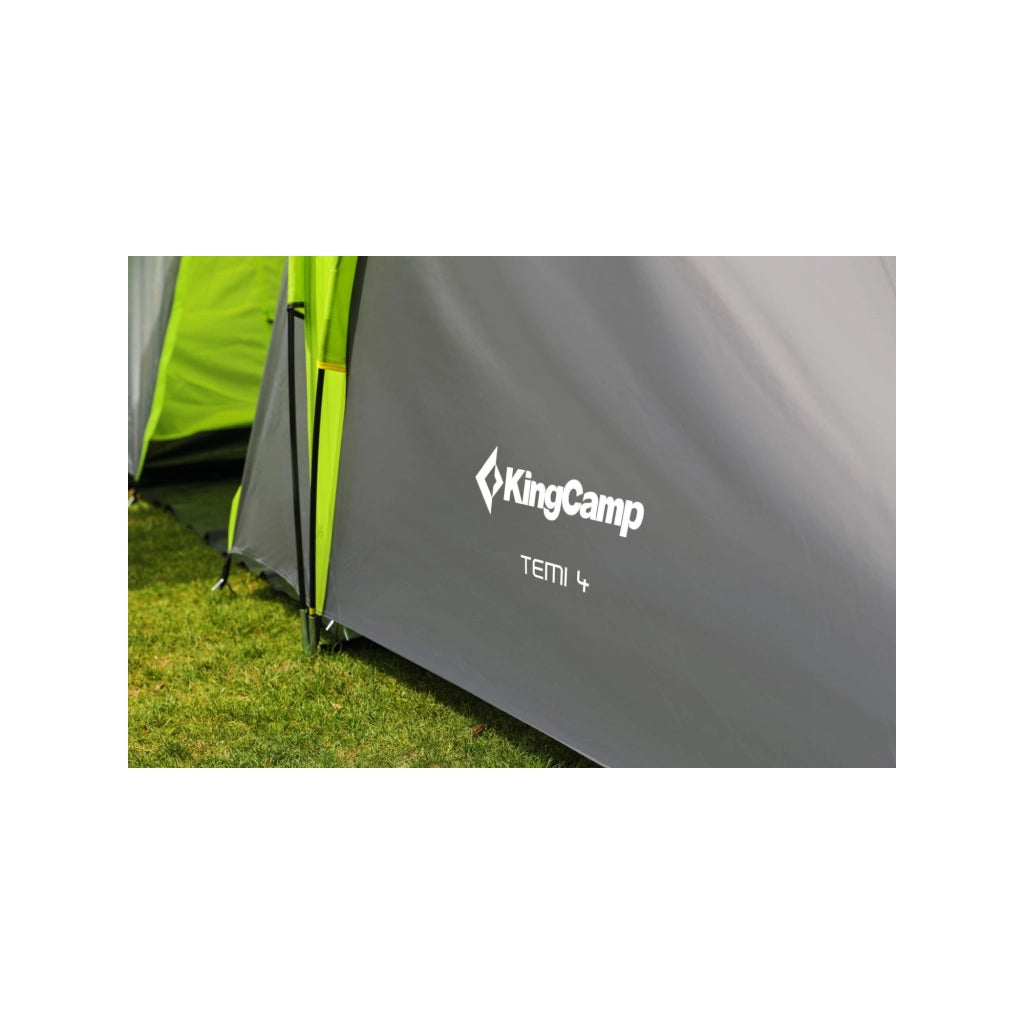 Temi Tenda da campeggio familiare a 4 posti - Kingcamp - Dimensioni: 500 x 220 x 200 cm