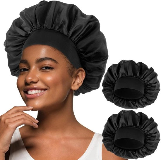 Bonnet in Seta 100% - Capo per Capelli Riscaldabile - Ademabile e Leggero - Muffa per Capelli Reversibile - Soffice e Comfortevole - Adatto per Uomini e Donne - Capocapelli