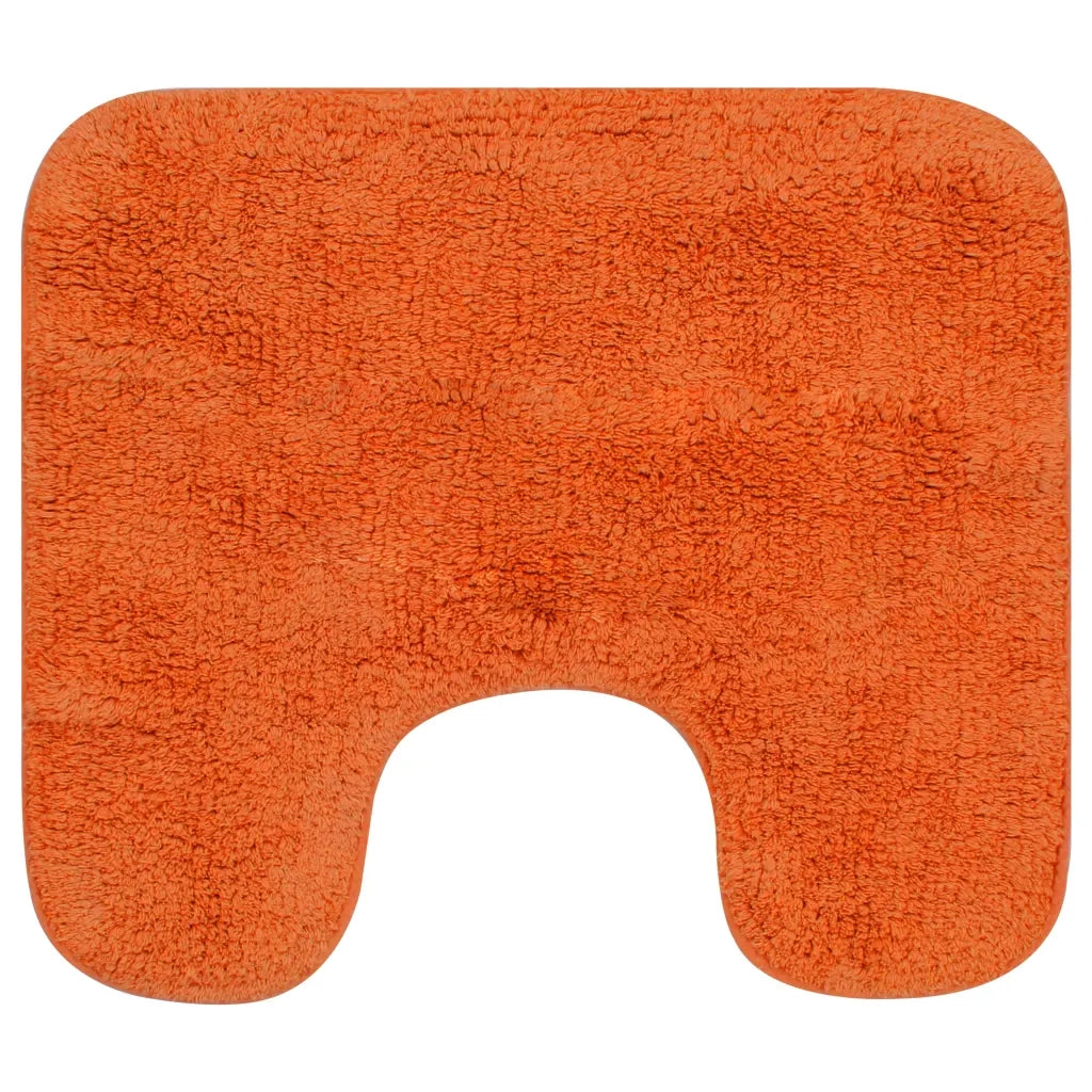 Set Tappetini per Bagno 2 pz in Tessuto Arancione CFW7142365