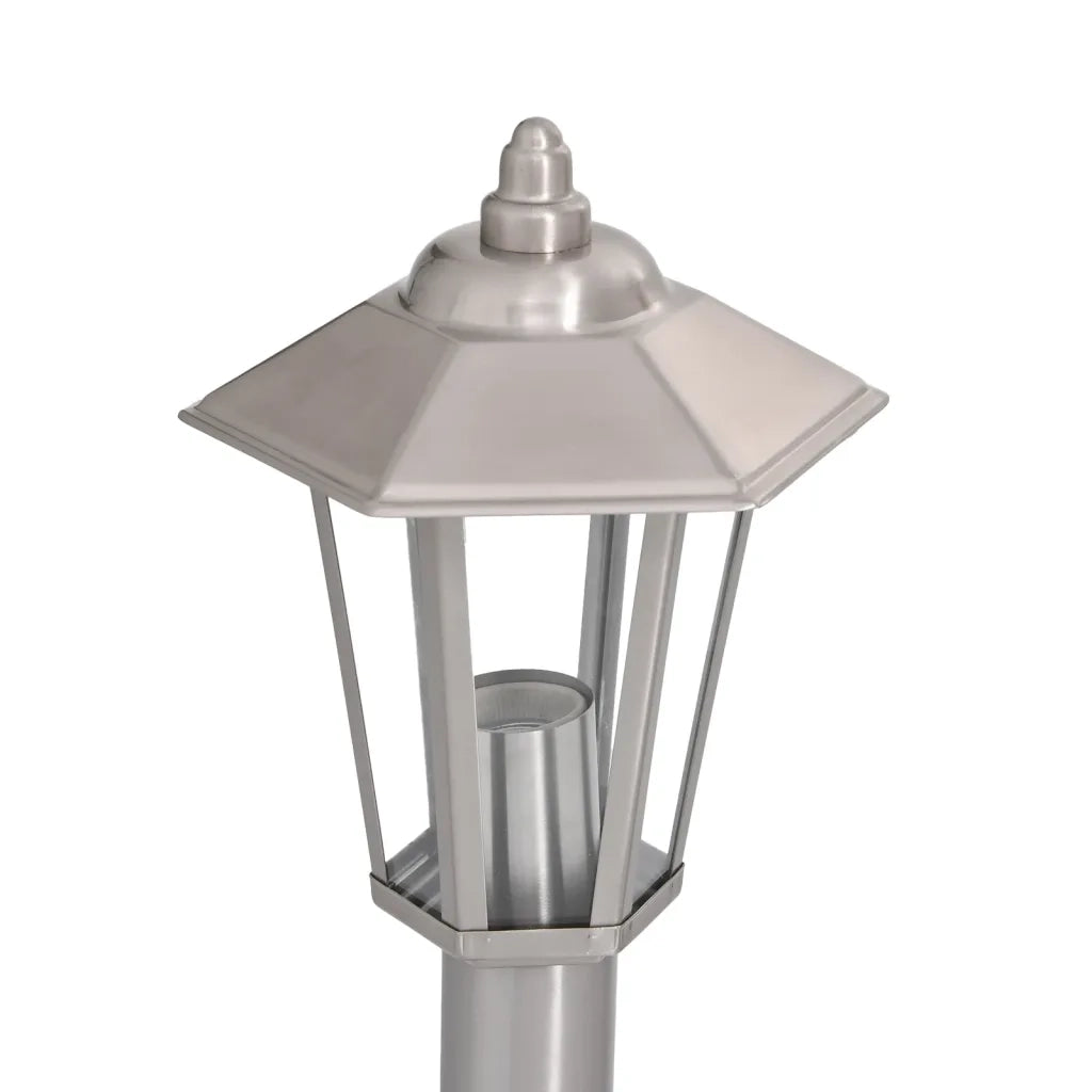Lampada da Terra per Esterni Argento 120 cm in Acciaio Inox 4006383