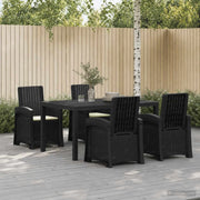 Set da Pranzo per Giardino 5 pz Antracite e Crema PP 3430119