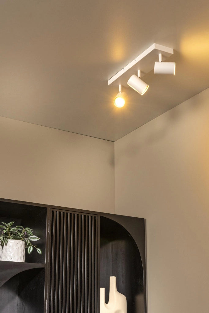 Faretto soffitto AMIGO 3xGU10 bianco metallo Lucide