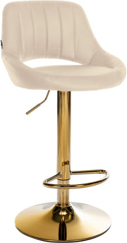 Sgabello da bar Milet in ecopelle oro 2
