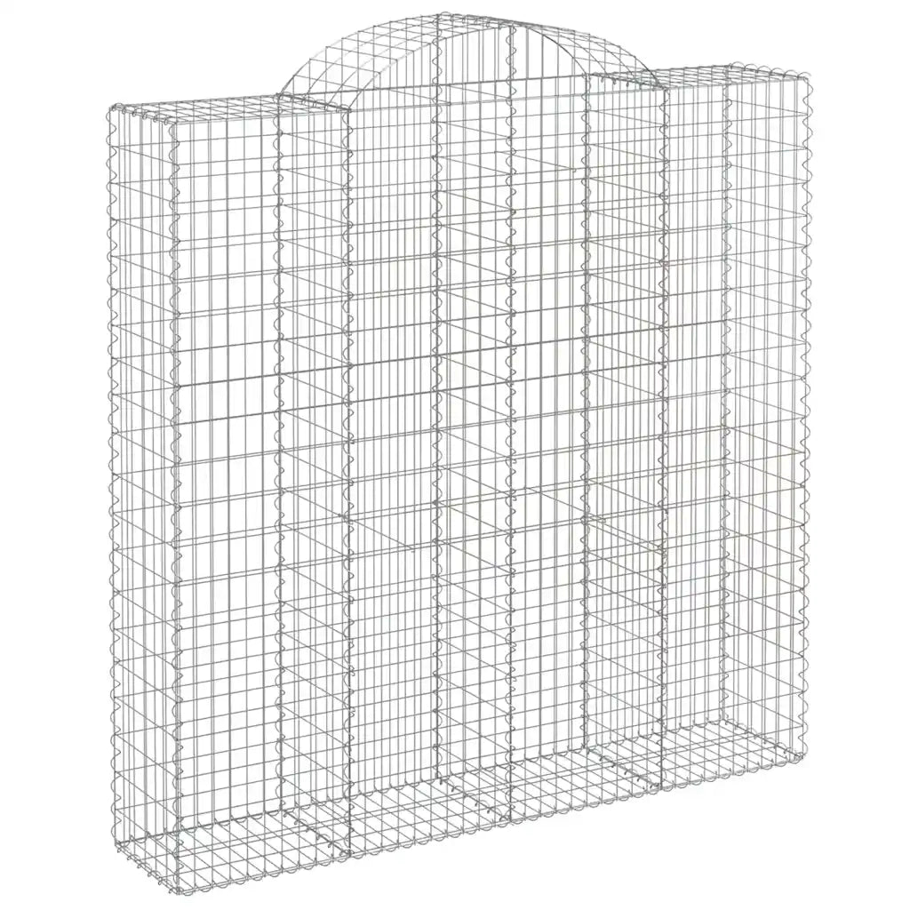 Cesti Gabbioni ad Arco 7 pz 200x50x200/220 cm Ferro Zincatocod mxl 100095