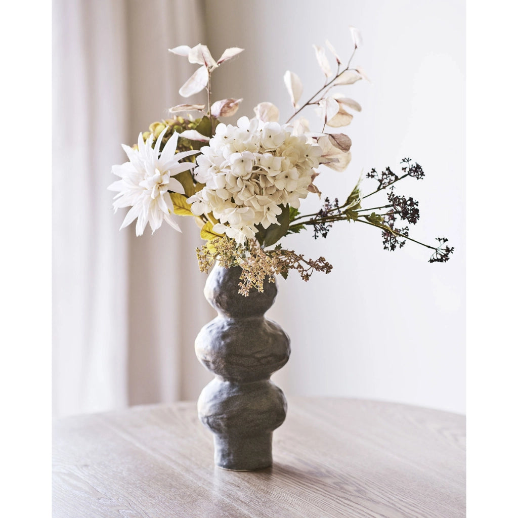 Vaso Decorativo HN9, Marrone, Ceramica, 14,5x14,5x33,5 cm
