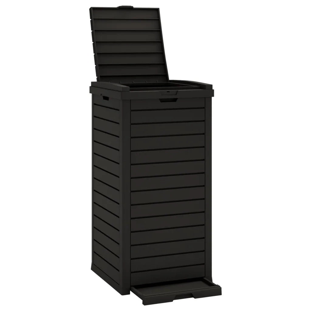 Cestino per Rifiuti da Esterno Nero 41x41x86 cm Polipropilenecod mxl 129823
