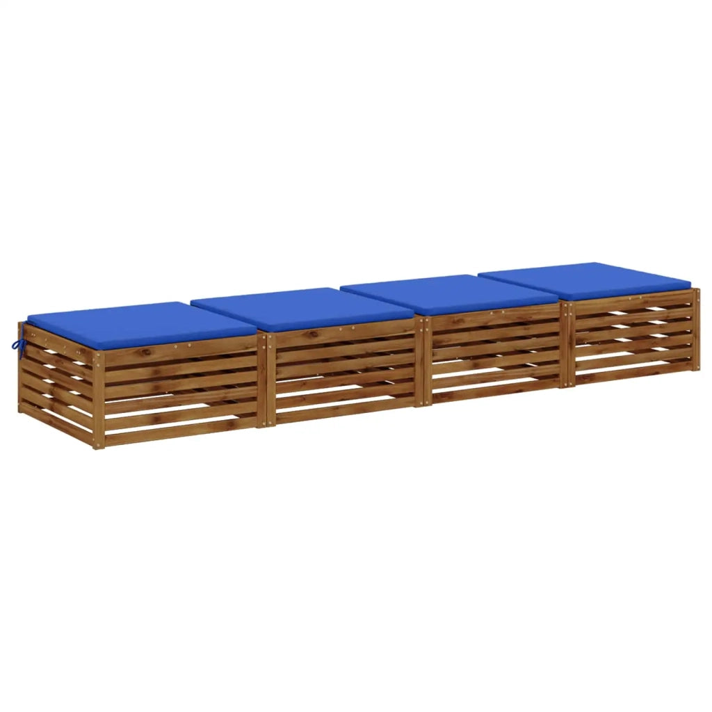 Cuscini per Sedia in 4 Pezzi SOEST 4 pz 100% Poliestere 944618
