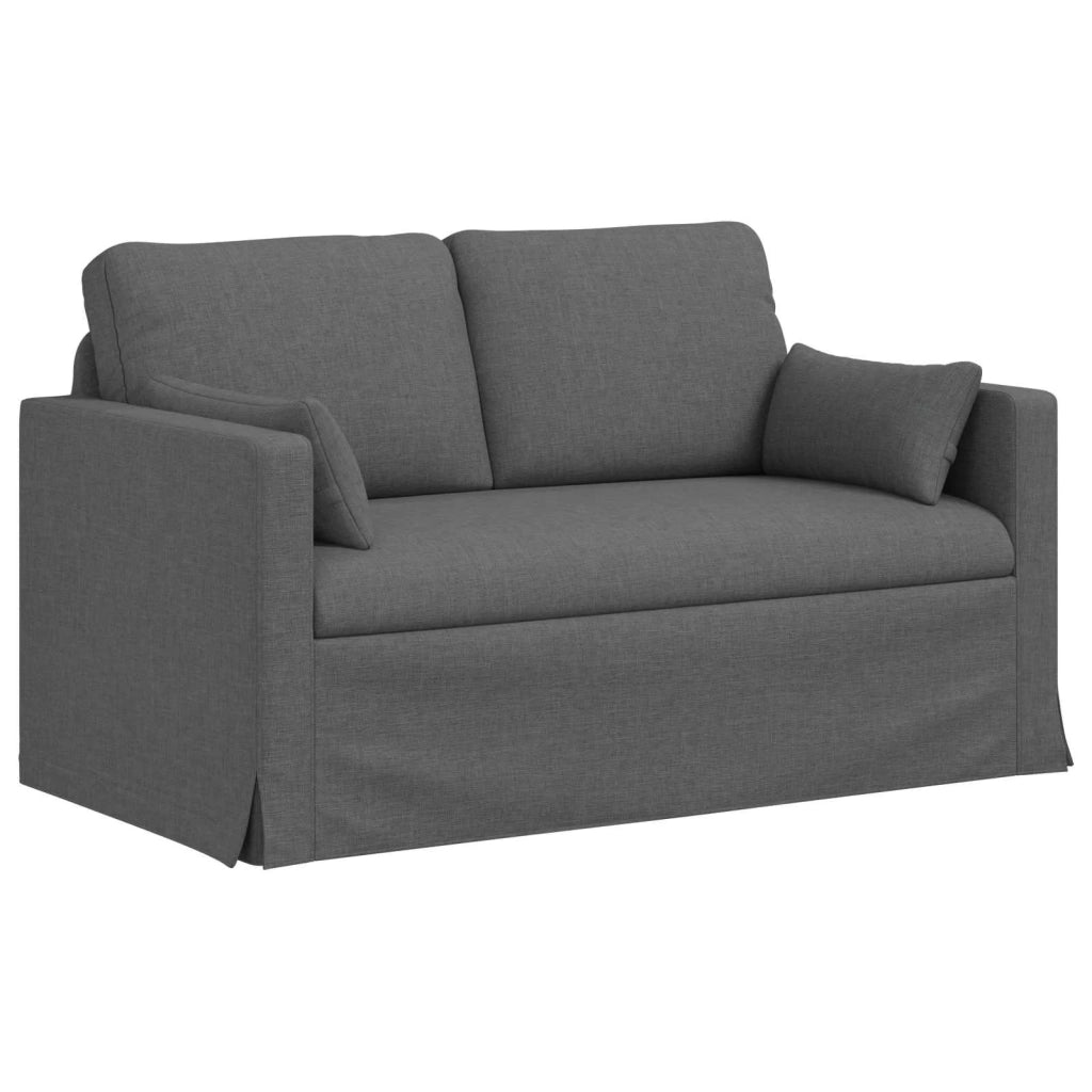 Set di divani 2 pcs Grigio scuro 139 x 78 x 80 cm Tessuto