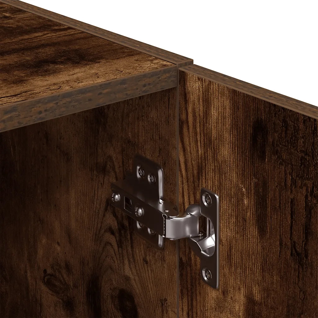 Set di Mobili da Cucina 3 pz Rovere Fumo in Truciolato 3324155