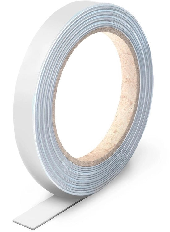 Striscia adesiva magnetica autoadesiva in acciaio in lamina come base di adesione per magneti Larghezza 12 mm Lunghezza 5 m Striscia magnetica Facile da tagliare a misura per magneti