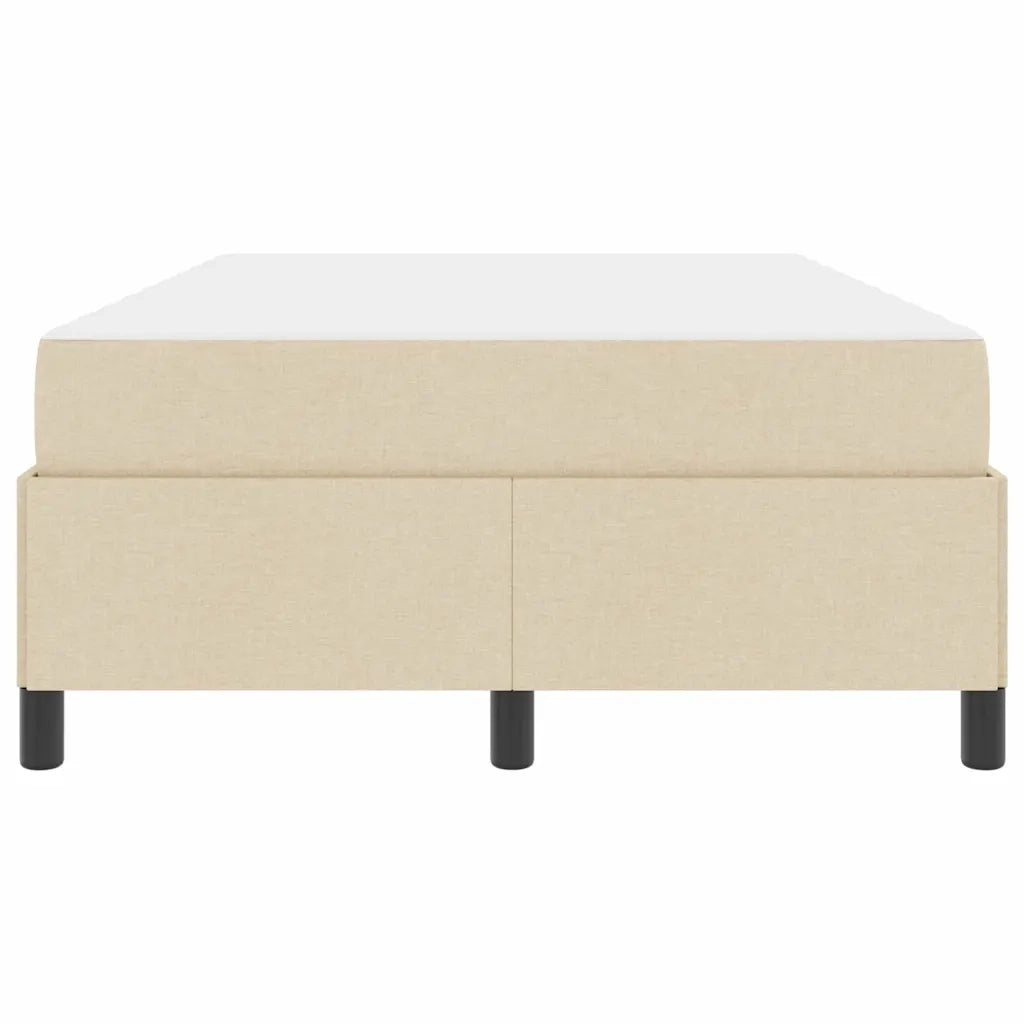 vidaXL Letto a molle Crema e Nero 120 x 200 cm