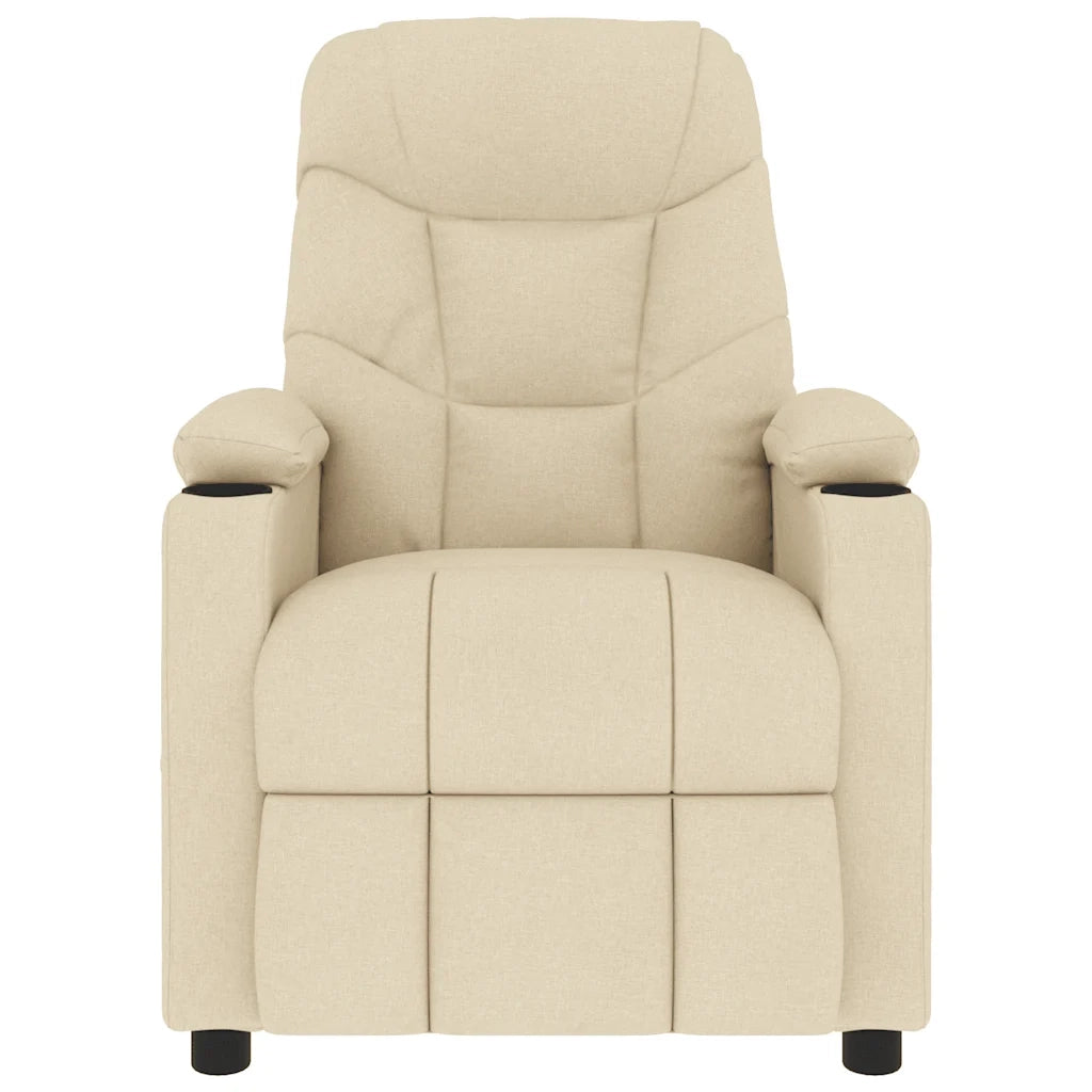 Poltrona Massaggiante Crema in Tessuto 339101