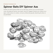 Attrezzi per pesca a spinner 50 pezzi - attacco DIY - coda metallica - acciaio inossidabile - dorato/argentato - adatto per la pesca sportiva - attrezzo per pesca di trota
