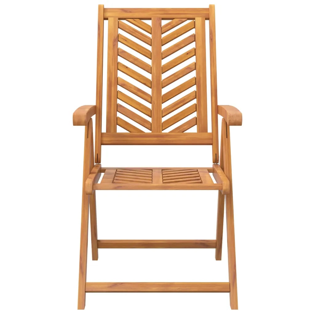 Sedie da Giardino Reclinabili 2 pz Legno Massello di Acacia 362231