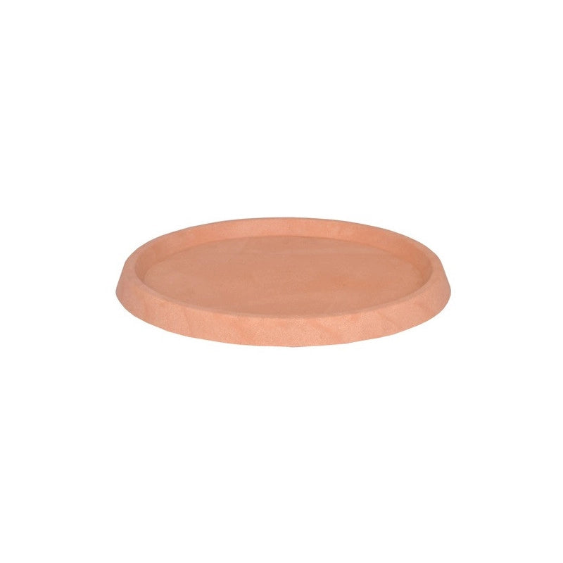 Sottovaso tondo 67×10 in resina Impruneta per vaso da esterno – Telcom