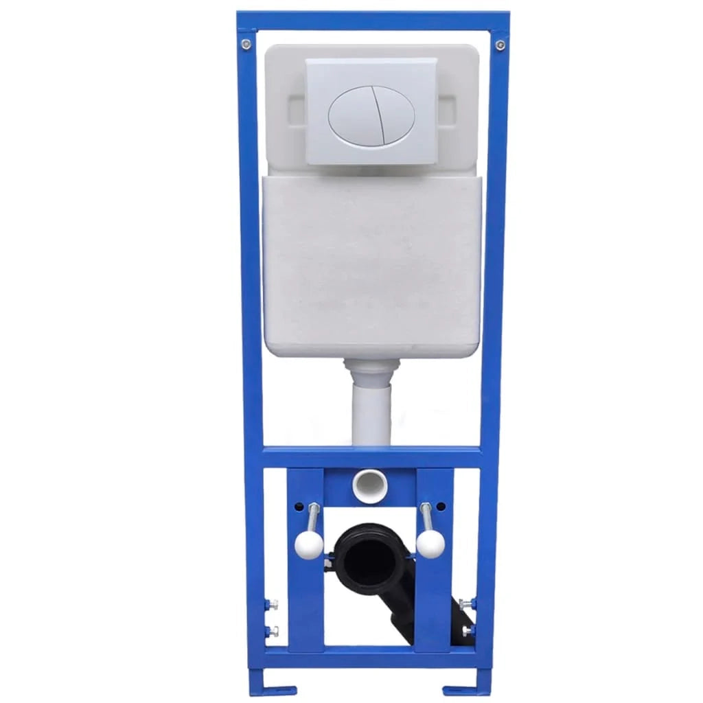 WC sospeso con cassetta di scarico a incasso tazza in ceramica colore bianco 02_0003566
