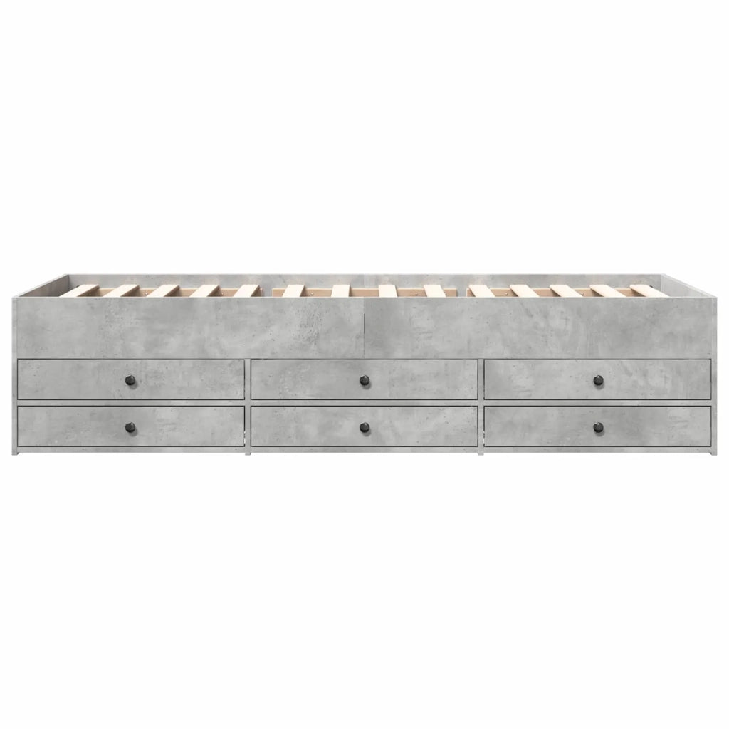 Telaio del letto con storage Grigio Cemento 80 x 200 cm 3429650
