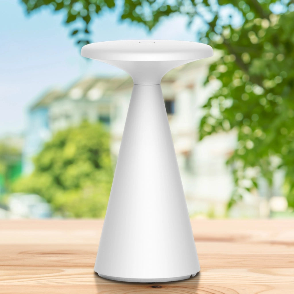 Lampada da tavolo esterna PAROS bianca LED USB-C IP44