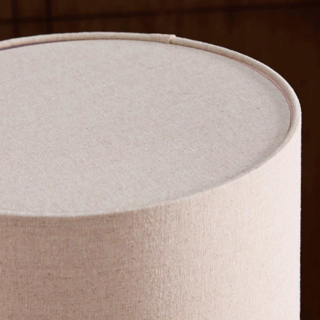 Lampada da terra per interno in ceramica e tessuto, ø27cm, talpa