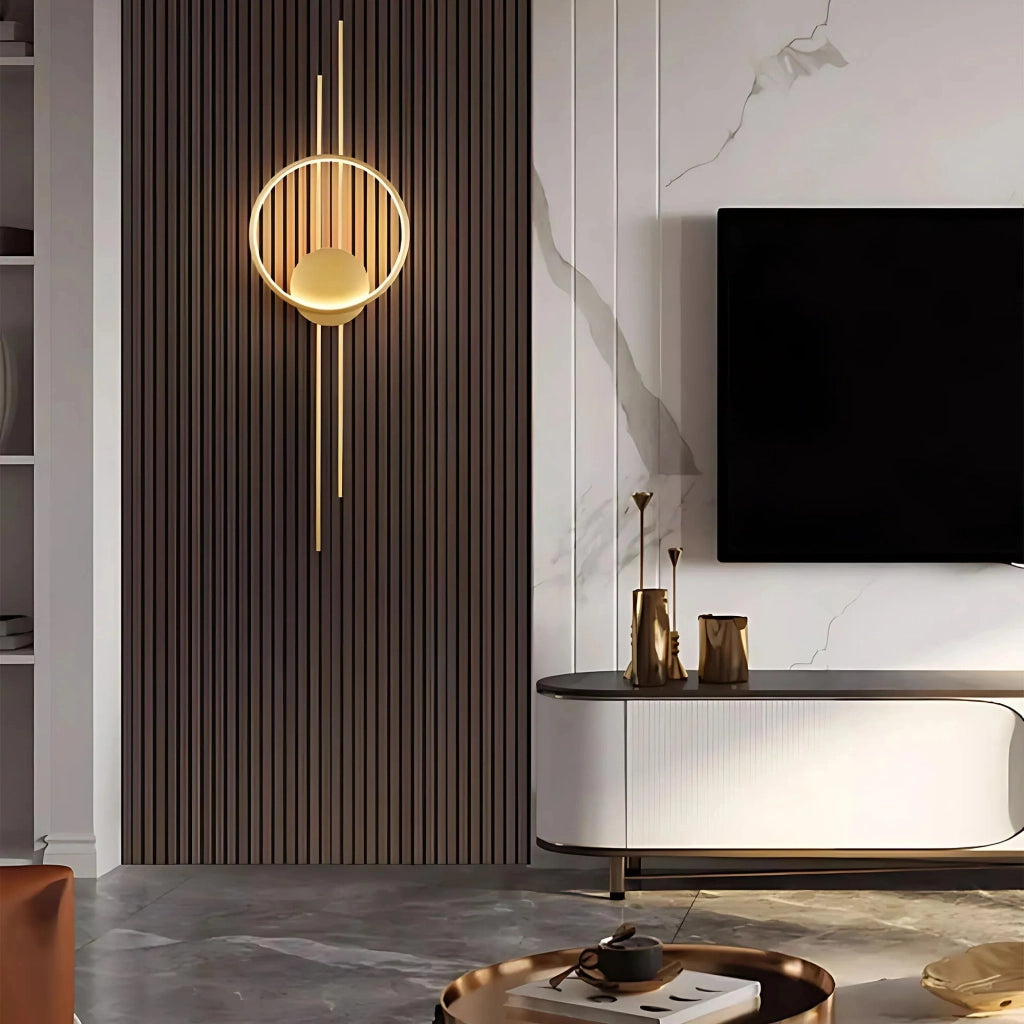 Applique Da Parete Led App1781-w Brush Gold