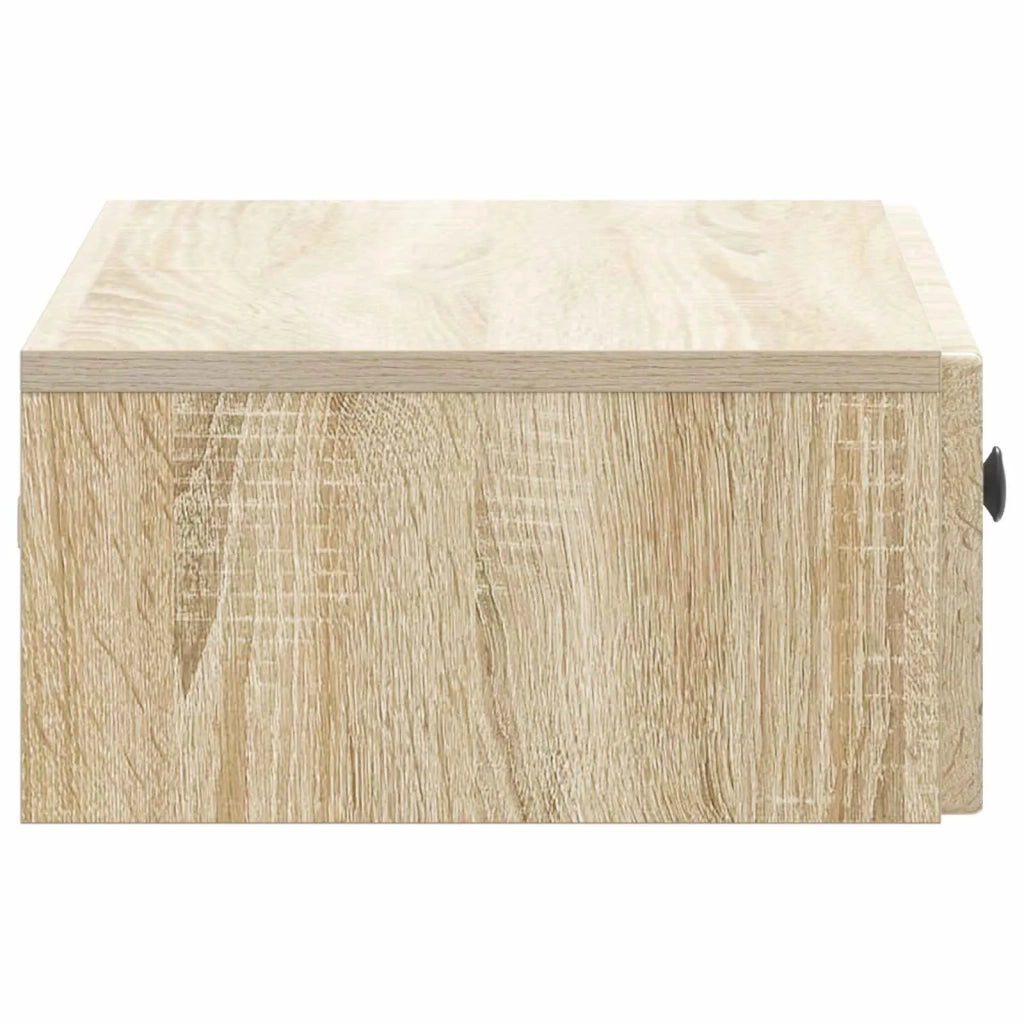 Tavolino da Parete Laterale Rovere Sonoma 59 x 34,5 x 17 cm 897977