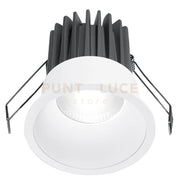 GFA1021C- FARETTO DA INCASSO IN ALLUMINIO DIFFUSORE OPALE A LED 3000K 1640LM 20W BIANCO D.10,5M