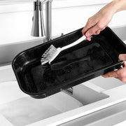 Spazzola per Panni con Raschietto - Ideale per la Pulizia dei Panni da Cucina - Spazzola Trattata con Fosfato di Argento - Rimuove Rifiuti di Cibo e Macchie Resistenti