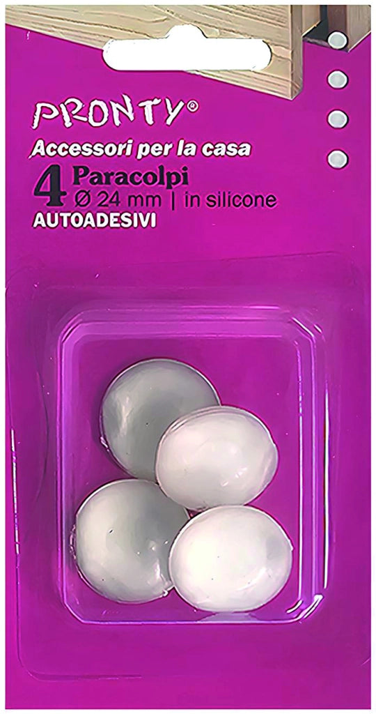 PARACOLPO ADESIVO MEZZALUNA IN GOMMA 4 PZ  mm. 24x8 12.00 confezioni