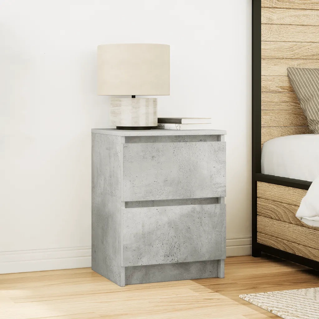 Mobile Porta TV Grigio Cemento 40x35x54 cm in Legno Multistrato 861772
